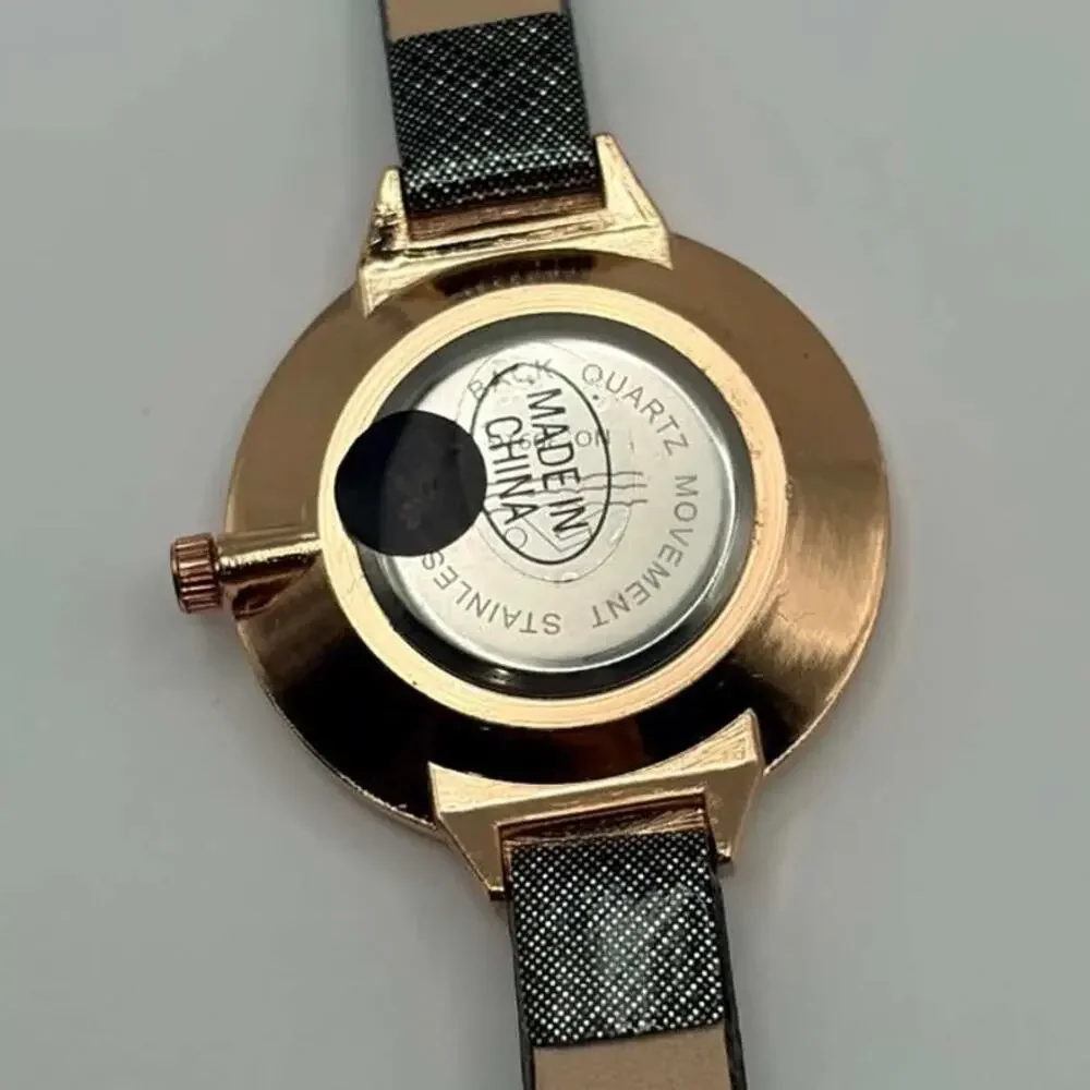 Rose Gold Crystal Watch